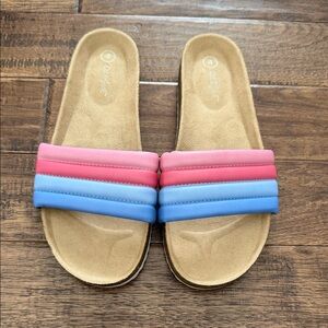 Cat & Jack Girls Multicolor Slide Sandal size 4